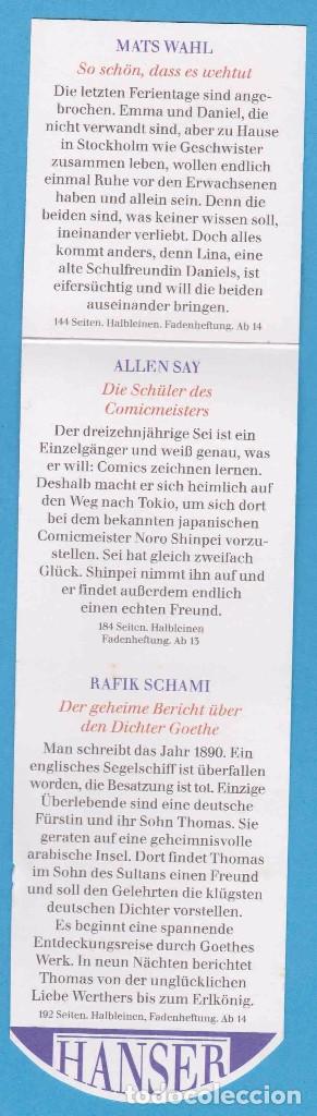 Collectionnisme Marque-pages: B&Uuml;CHER VOLLER ZAUBEREI! RAFIK SCHAMI. HANSER. PUNTO DE LIBRO, MARCAP&Aacute;GINAS