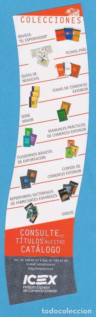 Collectables Bookmark: NO SE DEJE INTIMIDAR POR LA COMPETENCIA. PUBLICACIONES ICEX. PUNTO DE LIBRO, MARCAP&Aacute;GINAS