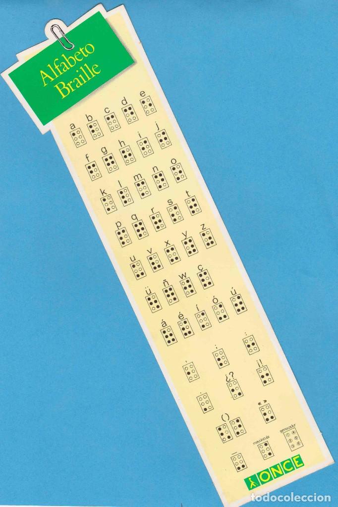 Collectables Bookmark: ALFABETO BRAILLE. ONCE. PUNTO DE LIBRO