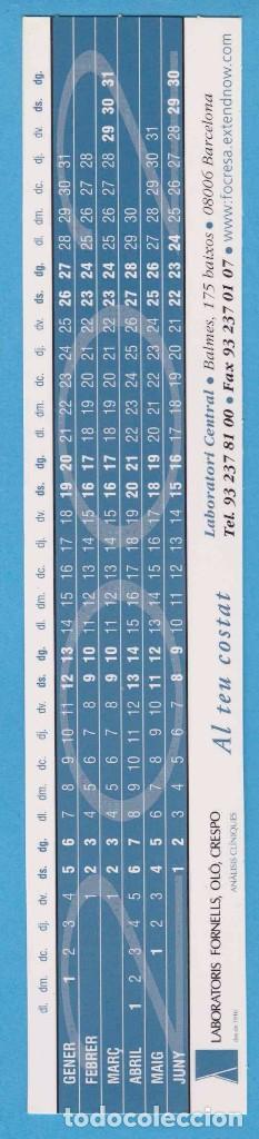 Collectables Bookmark: AL TEU COSTAT. LABORATORIS FORNELLS, OL&Oacute;, CRESPO. 2002. BARCELONA. PUNTO LIBRO