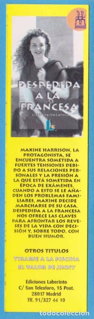 Coleccionismo marcap&aacute;ginas: DESPEDIDA A LA FRANCESA. EILEEN FAIRWEATHER. EDICIONES LABERINTO. PUNTO LIBRO - Foto 1