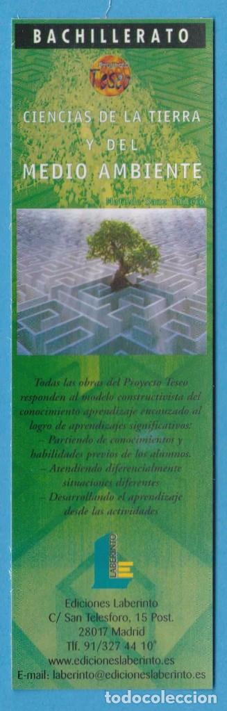 Sammeln von Lesezeichen: CIENCIAS DE LA TIERRA Y DEL MEDIO AMBIENTE. PROYECTO TESEO. EDICIONES LABERINTO. PUNTO LIBRO
