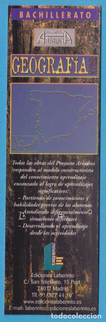 Sammeln von Lesezeichen: GEOGRAF&Iacute;A. PROYECTO ARIADNA. EDICIONES LABERINTO. PUNTO LIBRO