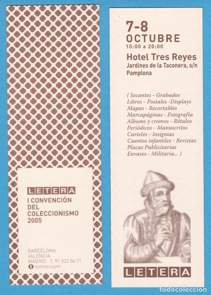 Coleccionismo Marcap&aacute;ginas: LETERA. I CONVENCI&Oacute;N DEL COLECCIONISMO 2005. PAMPLONA. BARCELONA, VALENCIA, MADRID. PUNTO DE LIBRO