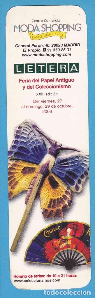 Coleccionismo Marcap&aacute;ginas: LETERA. FERIA DEL PAPEL ANTIGUO Y DEL COLECCIONISMO. MADRID, 2006. EBAY. PUNTO DE LIBRO