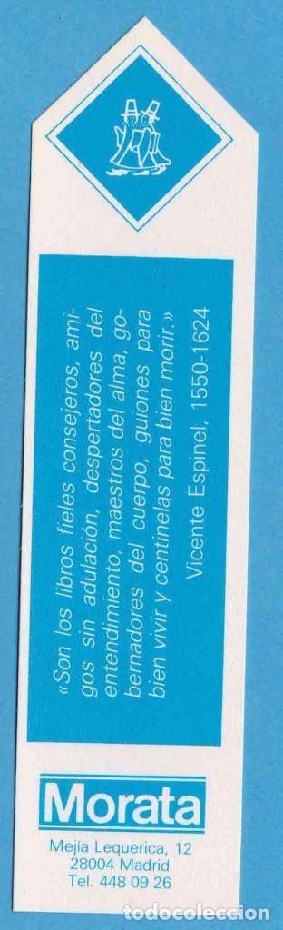 Collectables Bookmark: VICENTE ESPINEL. EDICIONES MORATA. MADRID. PUNTO DE LIBRO, MARCAP&Aacute;GINAS