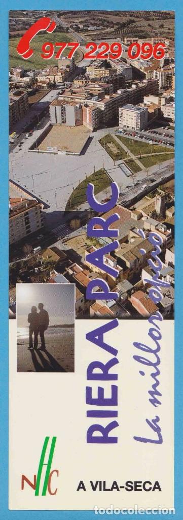 Collectionnisme Marque-pages: RIERA PARC. VILA-SECA. NOU HABITAT CONFORT. TARRAGONA. PUNTO DE LIBRO, MARCAP&Aacute;GINAS