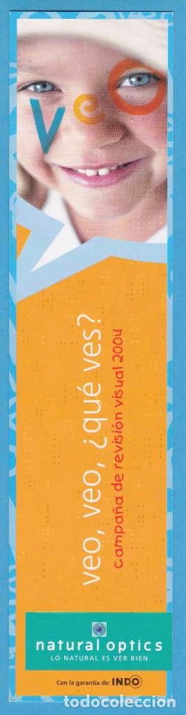 Coleccionismo Marcap&aacute;ginas: VEO, VEO, &iquest;QU&Eacute; VES? NATURAL OPTICS. INDO. CHUPA CHUPS. 2004. PUNTO DE LIBRO, MARCAP&Aacute;GINAS