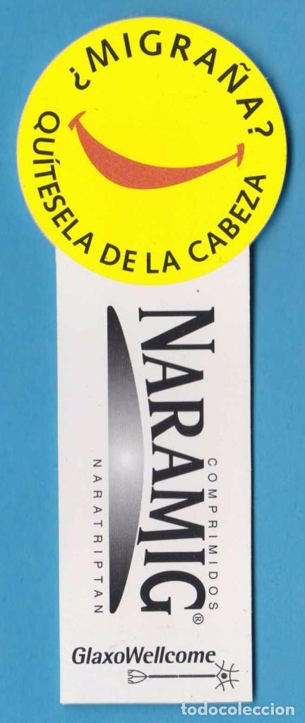 Collectionnisme Marque-pages: &iquest;MIGRA&Ntilde;A? QU&Iacute;TESELA DE LA CABEZA. NARAMIG. GLAXO WELLCOME. PUNTO DE LIBRO