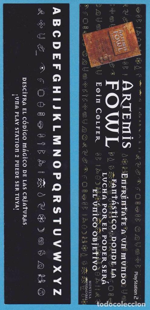 Collectionnisme Marque-pages: ARTEMIS FOWL. EOIN COLFER. MONTENA MONDADORI. PUNTO DE LIBRO, MARCAP&Aacute;GINAS