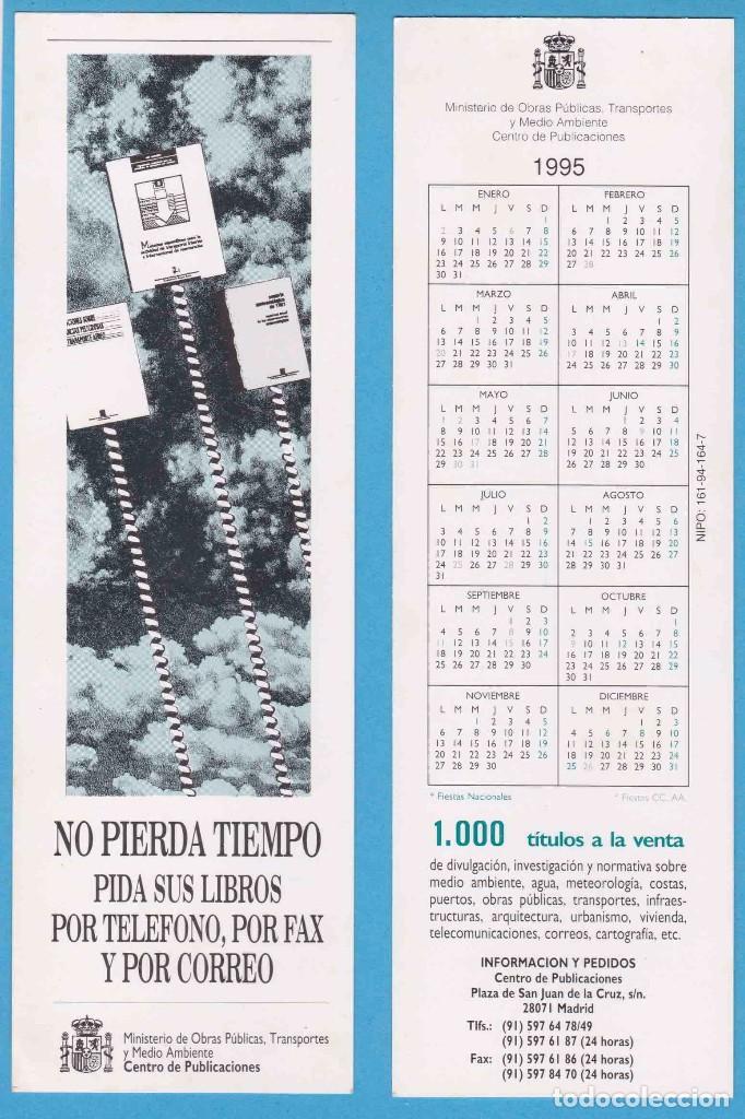 Collectables Bookmark: NO PIERDA TIEMPO. CENTRO DE PUBLICACIONES. MINISTERIO DE OBRAS P&Uacute;BLICAS 1995. PUNTO DE LIBRO