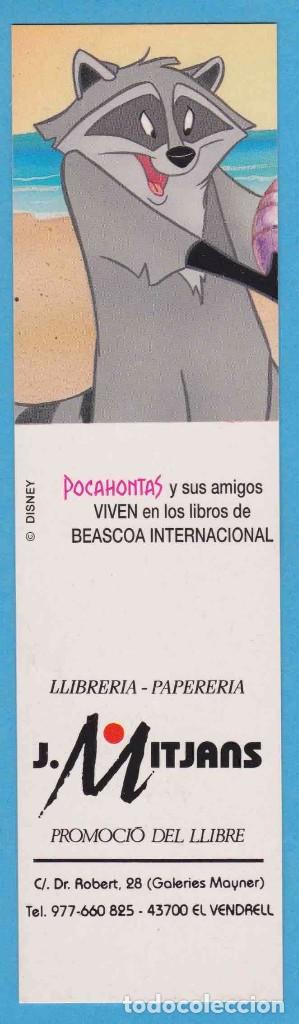 Collectables Bookmark: POCAHONTAS. BEASCOA INTERNACIONAL. LLIBRERIA MITJANS, EL VENDRELL. PUNTO DE LIBRO
