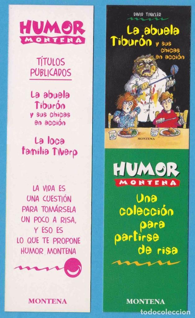 Sammeln von Lesezeichen: LA ABUELA TIBUR&Oacute;N. DAVID TINKLER. HUMOR MONTENA. PUNTO DE LIBRO