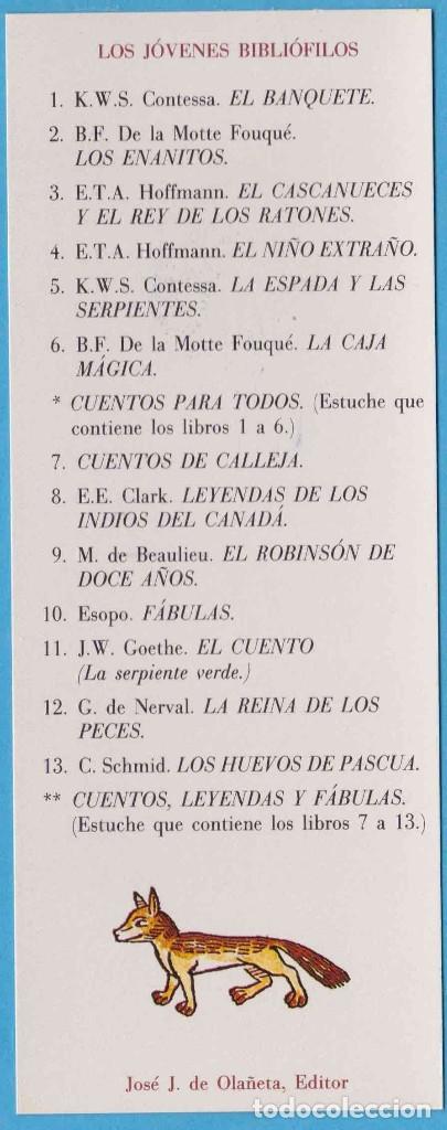 Sammeln von Lesezeichen: LOS J&Oacute;VENES BIBLI&Oacute;FILOS. JOS&Eacute; J. DE OLA&Ntilde;ETA, EDITOR. PUNTO DE LIBRO