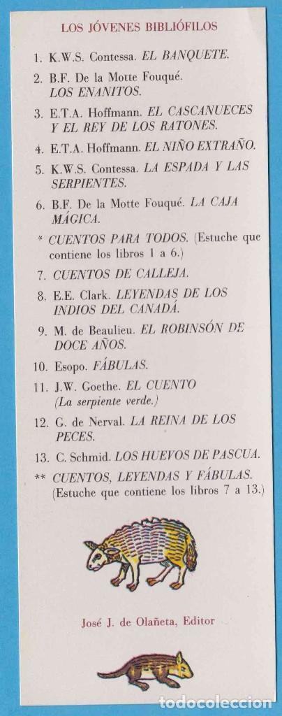 Sammeln von Lesezeichen: LOS J&Oacute;VENES BIBLI&Oacute;FILOS. JOS&Eacute; J. DE OLA&Ntilde;ETA, EDITOR. PUNTO DE LIBRO