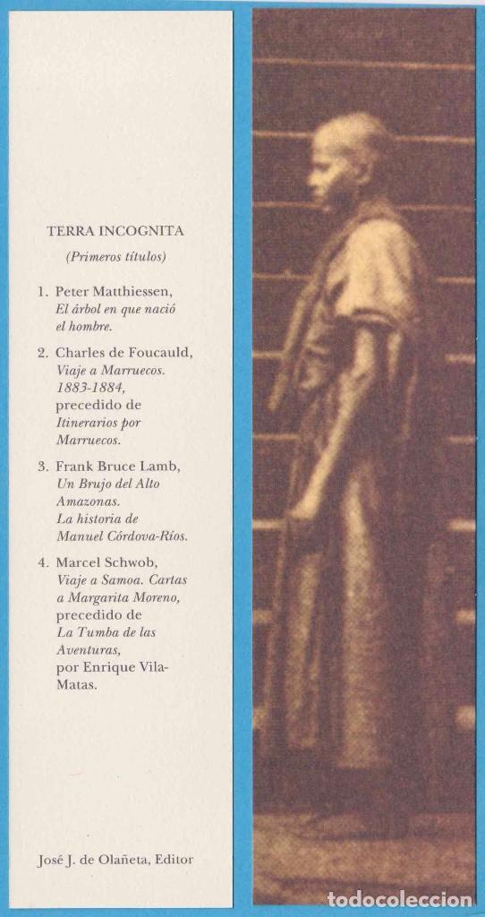 Coleccionismo Marcap&aacute;ginas: TERRA INC&Oacute;GNITA. JOS&Eacute; J. DE OLA&Ntilde;ETA, EDITOR. PUNTO DE LIBRO
