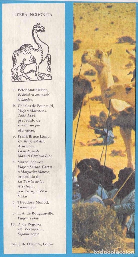 Collectables Bookmark: TERRA INC&Oacute;GNITA. JOS&Eacute; J. DE OLA&Ntilde;ETA, EDITOR. PUNTO DE LIBRO