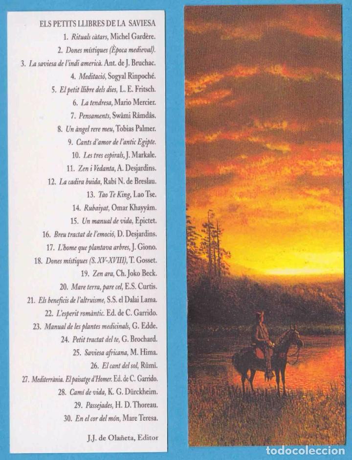 Coleccionismo Marcap&aacute;ginas: ELS PETITS LLIBRES DE LA SAVIESA. JOS&Eacute; J. DE OLA&Ntilde;ETA, EDITOR. PUNTO DE LIBRO