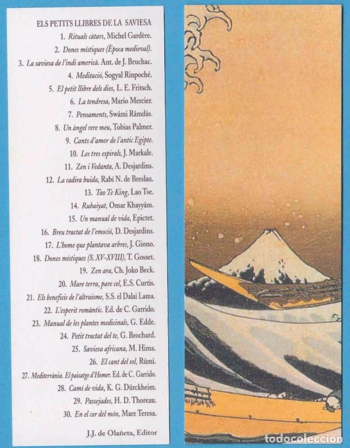 Collectables Bookmark: ELS PETITS LLIBRES DE LA SAVIESA. JOS&Eacute; J. DE OLA&Ntilde;ETA, EDITOR. PUNTO DE LIBRO
