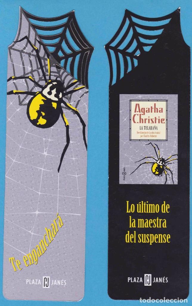 Coleccionismo marcap&aacute;ginas: LA TELARA&Ntilde;A. AGATHA CHRISTIE. PLAZA & JAN&Eacute;S. PUNTO DE LIBRO, MARCAP&Aacute;GINAS TROQUELADO