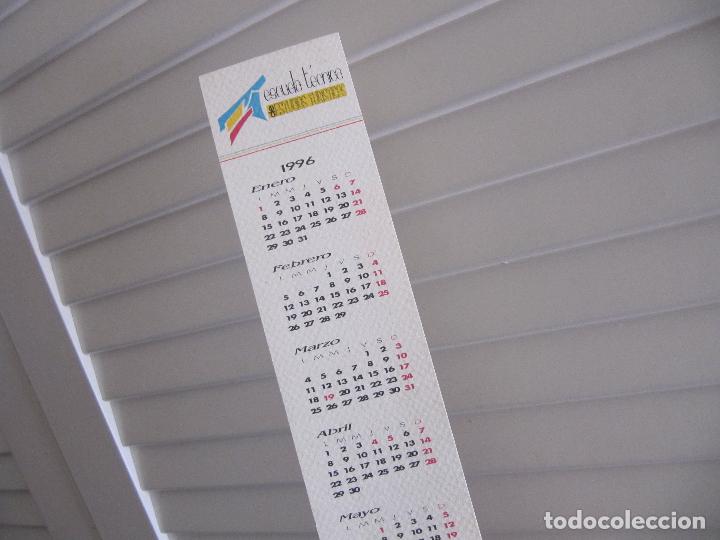 Coleccionismo marcap&aacute;ginas: MARCAPAGINAS CALENDARIO ESCUELA TECNICA DE ESTUDIOS TURISTICOS SALAMANCA 1996