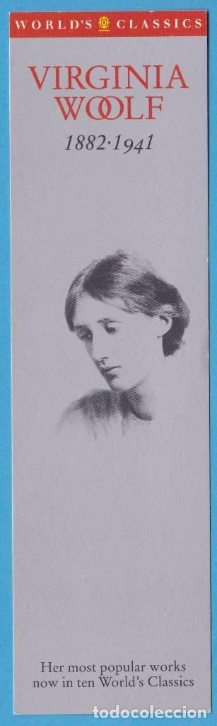 Coleccionismo Marcap&aacute;ginas: VIRGINIA WOOLF. 1882 - 1941. WORLD'S CLASSICS. PUNTO DE LIBRO