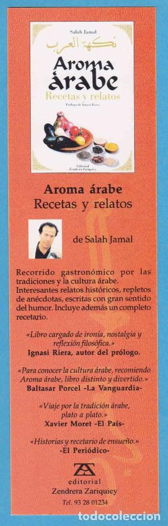 Collectables Bookmark: AROMA &Aacute;RABE. RECETAS Y RELATOS. SALAH JAMAL. ZENDRERA ZARIQUIEY. PUNTO DE LIBRO