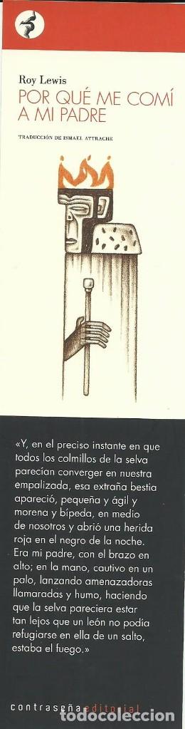 Collectables Bookmark: Marcapaginas Editorial Contrase&ntilde;a porque me comi a mi padre