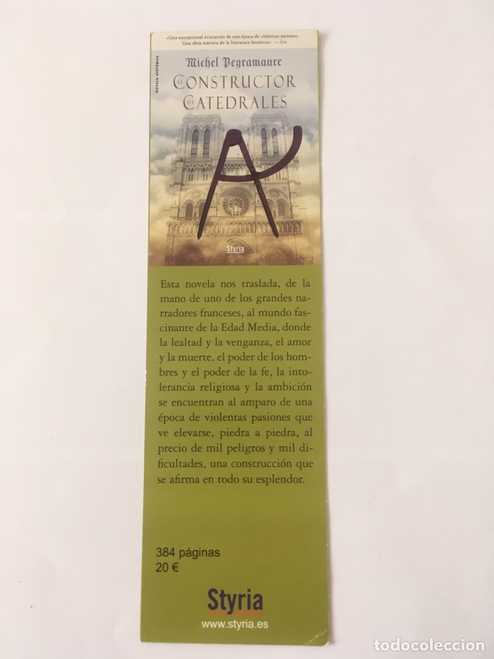 Coleccionismo marcap&aacute;ginas: Marcap&aacute;ginas o punto de libro Styria - Foto 1