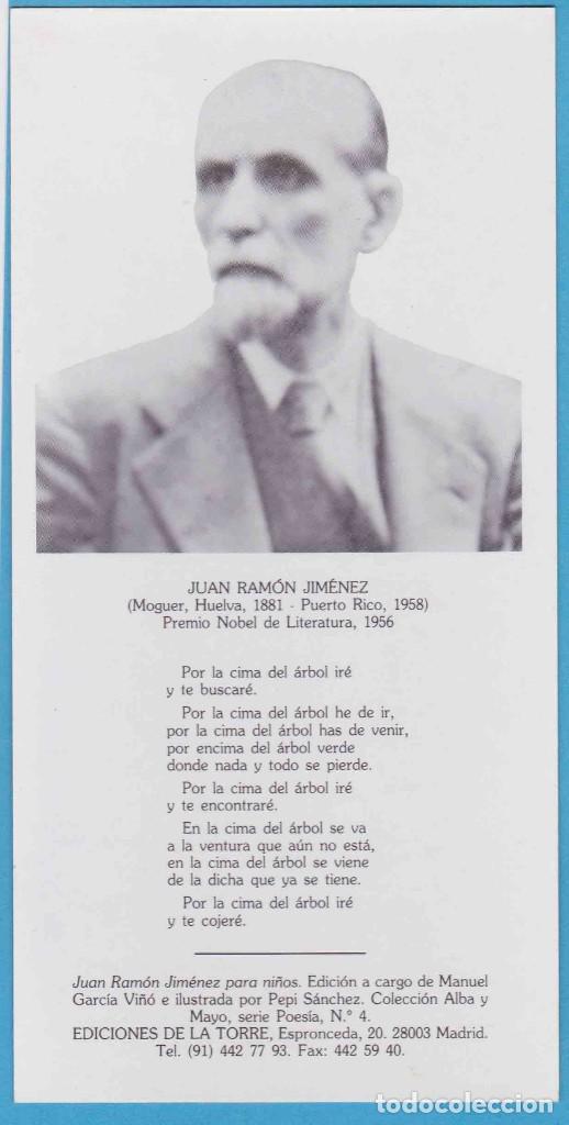 Coleccionismo Marcap&aacute;ginas: JUAN RAMON JIM&Eacute;NEZ PARA NI&Ntilde;OS. EDICIONES DE LA TORRE. PUNTO DE LIBRO