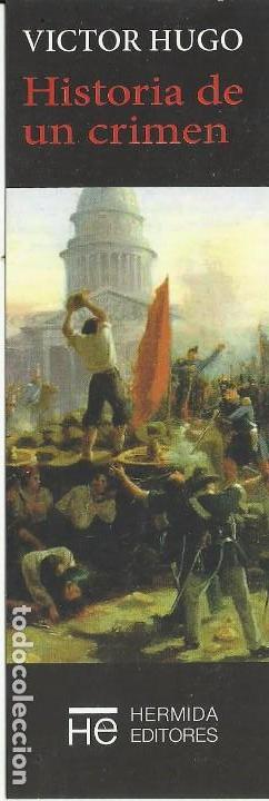 Coleccionismo Marcap&aacute;ginas: Marcap&aacute;ginas Editorial Hermida Historia de un crimen