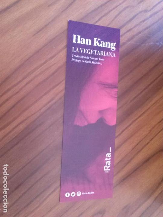 Coleccionismo Marcap&aacute;ginas: MARCAPAGINAS. LITERARIO. HAN KANG. LA VEGETARIANA. RATA. DOBLE CARA. BUEN ESTADO.