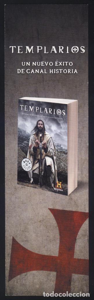 Coleccionismo Marcap&aacute;ginas: A-4791- PUNTO DE LIBRO. MARCAP&Aacute;GINAS. TEMPLARIOS. CANAL HISTORIA.