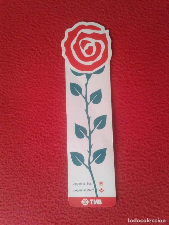 Coleccionismo Marcap&aacute;ginas: MARCAP&Aacute;GINAS BOOK MARK BOOKMARK O FLYER ROSA TMB METRO BUS BARCELONA TRANSPORTES METROPOLITANOS VER