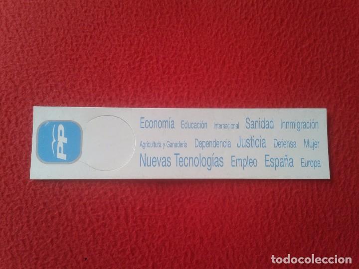 Collectables Bookmark: MARCAP&Aacute;GINAS BOOK MARK BOOKMARK PUNTO DE LIBRO PARTIDO POPULAR PP POL&Iacute;TICA VER FOTO/S Y DESCRIPCI&Oacute;N.