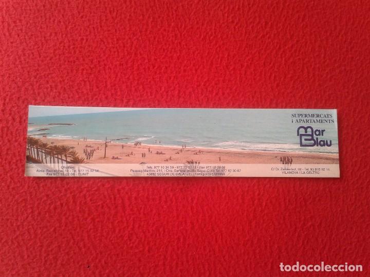 Collectables Bookmark: MARCAP&Aacute;GINAS BOOK MARK BOOKMARK PUNTO DE LIBRO MAR BLAU SUPERMERCATS CUNIT SEGUR CALAFELL CALENDARIO