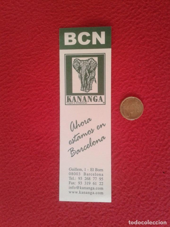 Coleccionismo marcap&aacute;ginas: ESCASO MARCAP&Aacute;GINAS BOOK MARK BOOKMARK BCN KANANGA VIAJES Y AVENTURAS BARCELONA CALLE GUILLEM 1 BORN
