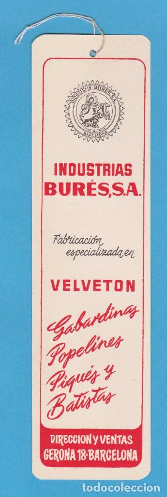 Coleccionismo Marcap&aacute;ginas: VELVETON. INDUSTRIAS BUR&Eacute;S, S.A. BARCELONA. 1958. PROVIENE DEL DIETARIO ALMACENES EL SIGLO