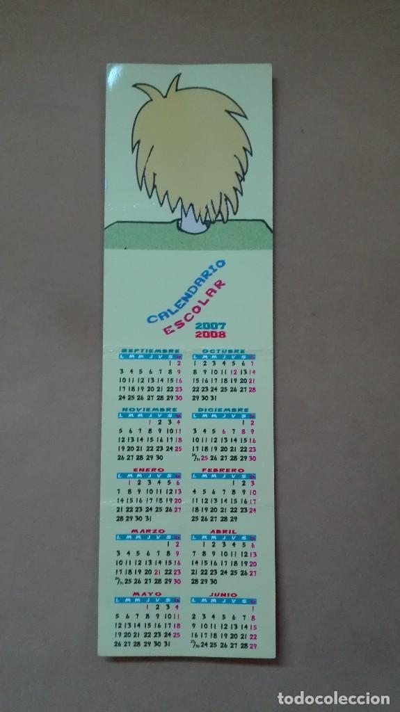 Coleccionismo marcap&aacute;ginas: Marcapaginas Calendario escolar Mepsa - Foto 2