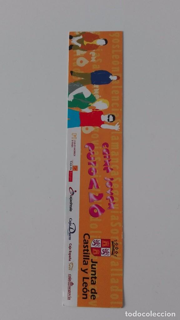 Coleccionismo marcap&aacute;ginas: Marcapaginas carnet joven Castilla y Le&oacute;n - Foto 1