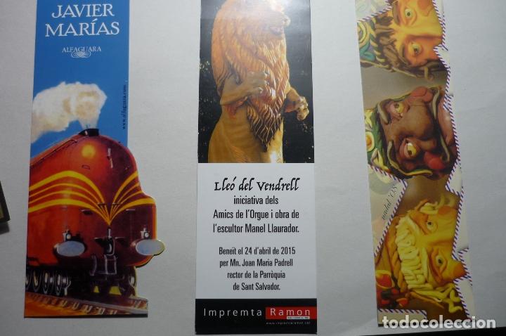 Coleccionismo Marcap&aacute;ginas: lote marcapaginas javier marias, lleo del vendrell ...