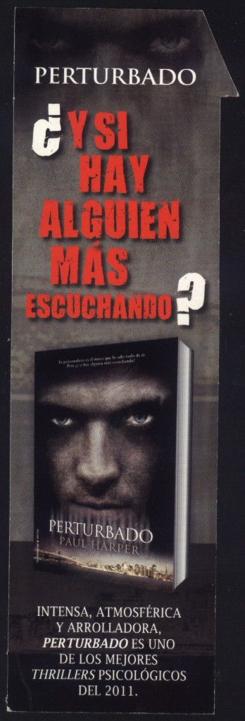 Coleccionismo Marcap&aacute;ginas: A-5787- MARCAP&Aacute;GINAS TROQUELADO. PERTURBADO. PAUL HARPER. ROCAEDITORIAL.