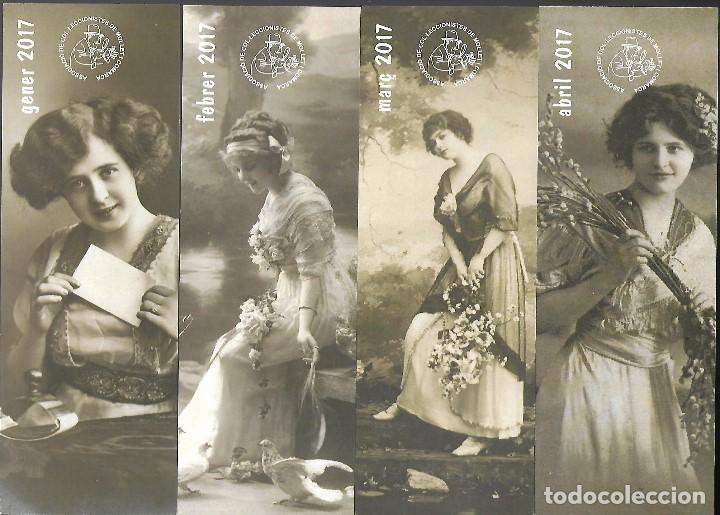 Coleccionismo Marcap&aacute;ginas: SERIE DE 12 MARCAPAGINAS, 1 X MES, DE LA ASOCIACION DE COLECCIONISTAS DE MOLLET Y COMARCA DEL 2017