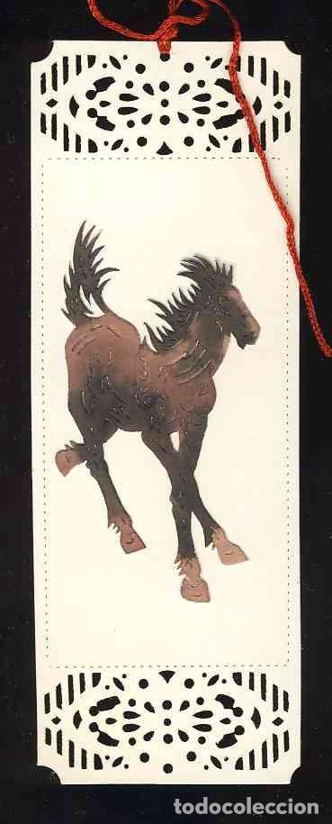 Coleccionismo marcap&aacute;ginas: Marcapaginas troquelado: Caballo - Foto 1