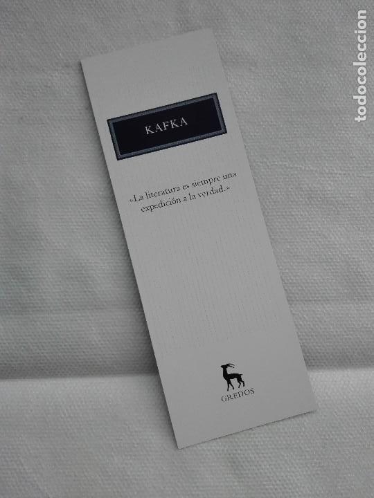 Coleccionismo marcap&aacute;ginas: marcapaginas - GREDOS - KAFKA - Foto 1