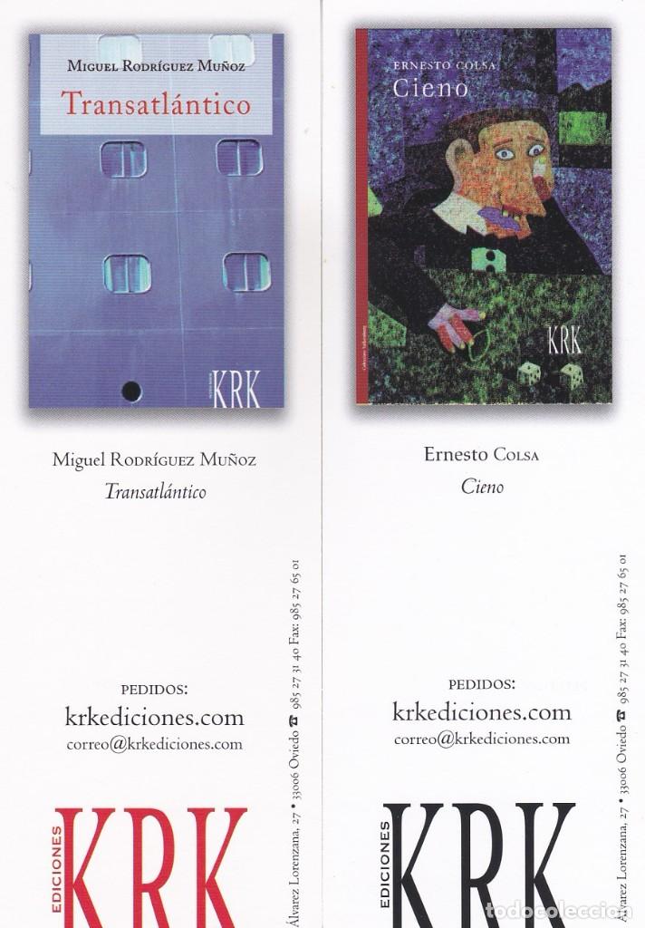 Coleccionismo Marcap&aacute;ginas: MARCAPAGINAS KRK EDICIONES. TRANSATLANTICO - CIENO