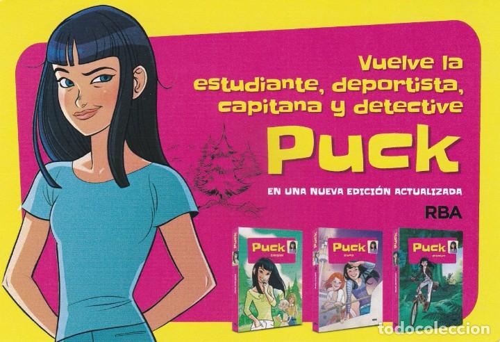 Coleccionismo Marcap&aacute;ginas: MARCAPAGINAS RBA. PUCK - TAMA&Ntilde;O POSTAL