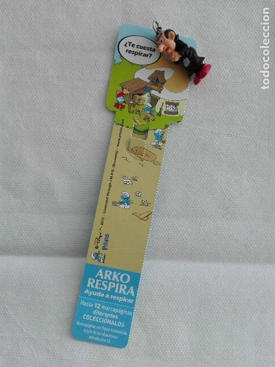 Coleccionismo Marcap&aacute;ginas: MARCAPAGINAS - ARKO RESPIRA - PITUFOS - FIGURA DE PLASTICO