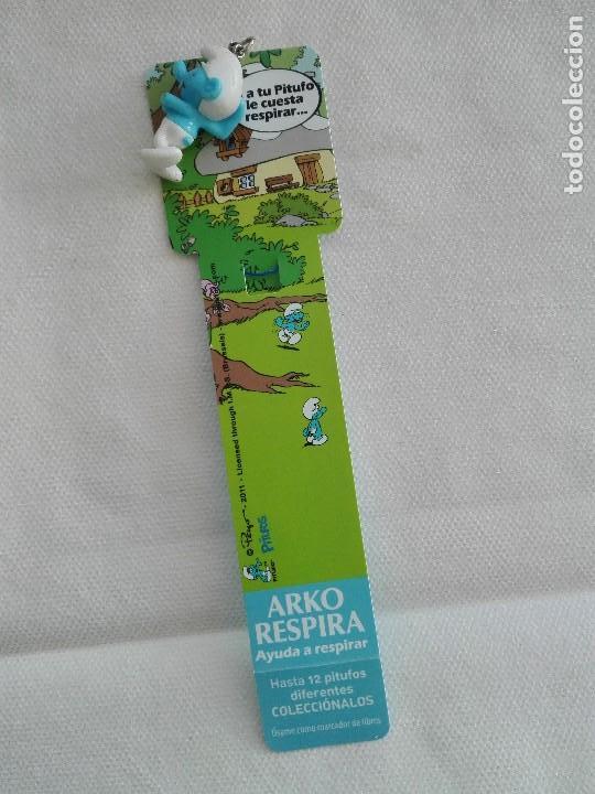Coleccionismo Marcap&aacute;ginas: MARCAPAGINAS - ARKO RESPIRA - PITUFOS - FIGURA DE PLASTICO