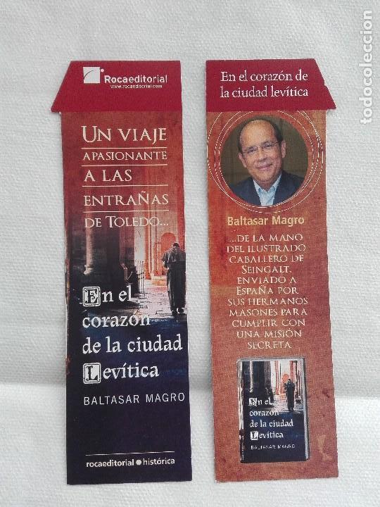 Coleccionismo marcap&aacute;ginas: MARCAPAGINAS - ROCA - EN EL CORAZON DE LA CIUDAD LEVITICA - TOLEDO - Foto 1